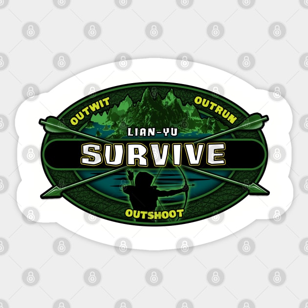 Survivor Lian-Yu Sticker by tonynichols